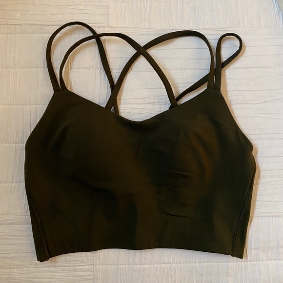 MINT CONDITION LULULEMON LONGLINE LIKE A CLOUD in DARK OLIVE